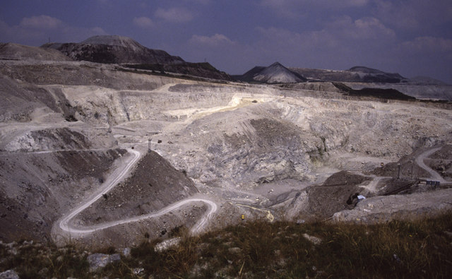The preserved Victorian china-clay works at Wheal Martyn, Carthew